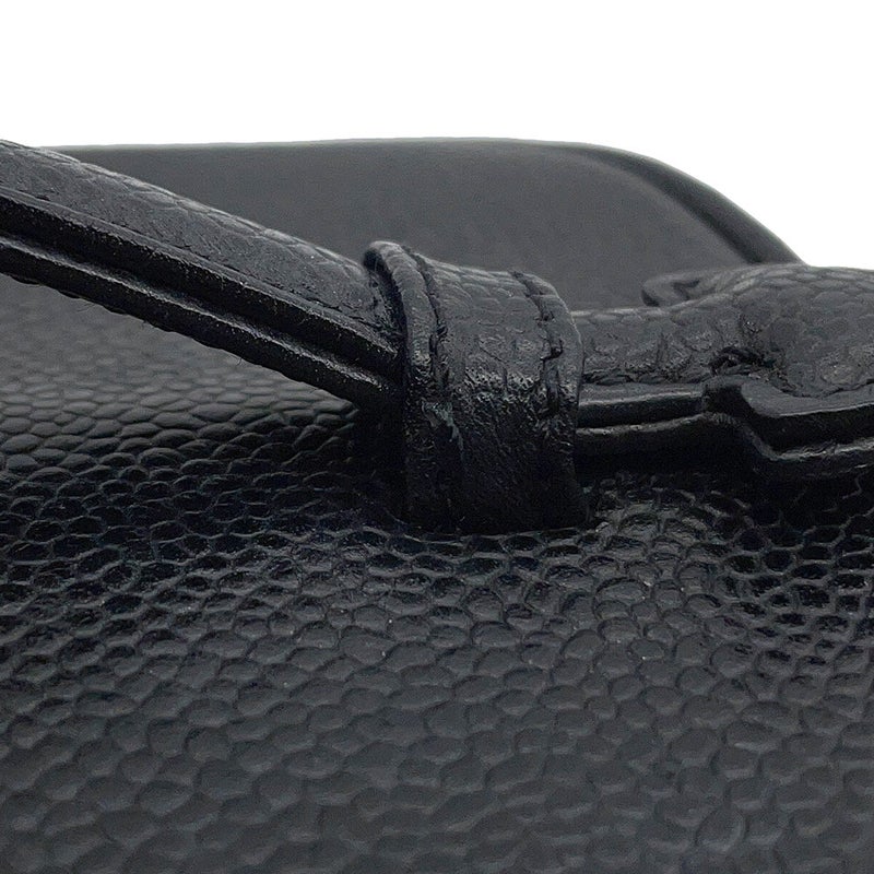シャネル バニティバッグ ココマーク キャビアスキン 縦型 A01998 CHANEL 化粧ポーチ コスメポーチ 黒