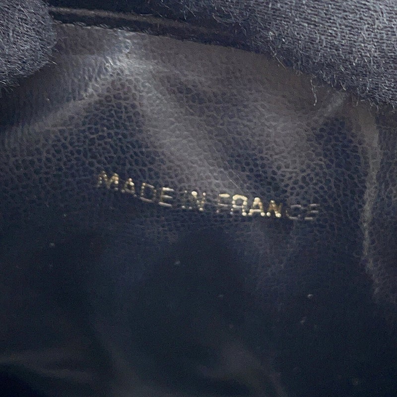 シャネル バニティバッグ ココマーク キャビアスキン 縦型 A01998 CHANEL 化粧ポーチ コスメポーチ 黒