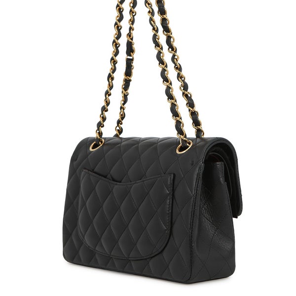 シャネル チェーンショルダーバッグ マトラッセ23 ココマーク ダブルチェーン ラムスキン A01113 CHANEL バッグ 黒