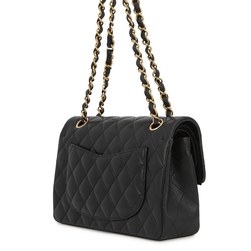 シャネル チェーンショルダーバッグ マトラッセ23 ココマーク ダブルチェーン ラムスキン A01113 CHANEL バッグ 黒