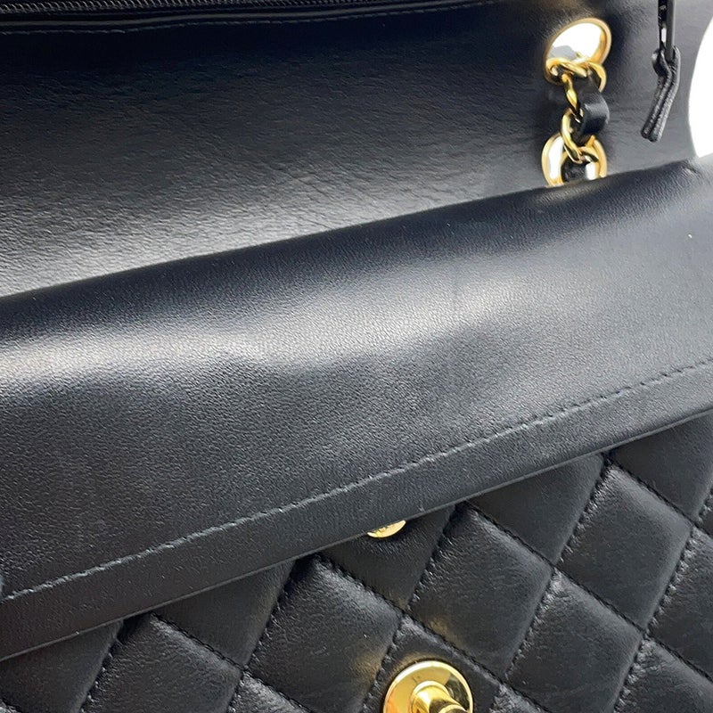 シャネル チェーンショルダーバッグ マトラッセ23 ココマーク ダブルチェーン ラムスキン A01113 CHANEL バッグ 黒