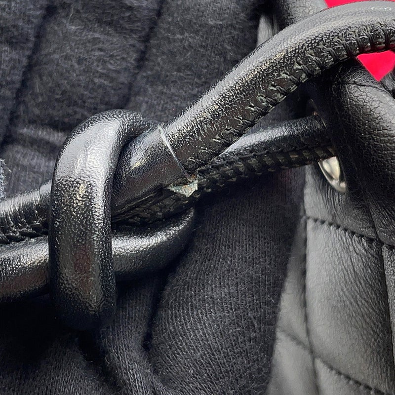 シャネル トートバッグ カンボンライン ココマーク ミディアム ラムスキン A25167 CHANEL バッグ 黒