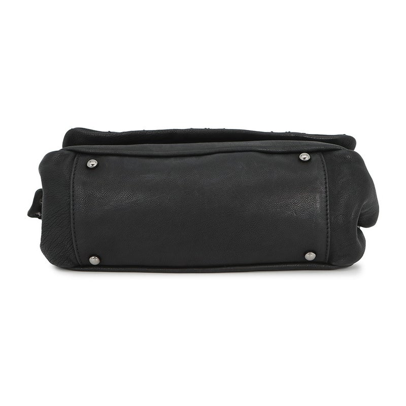 シャネル チェーンショルダーバッグ ココマーク デカココ レザー CHANEL バッグ 黒