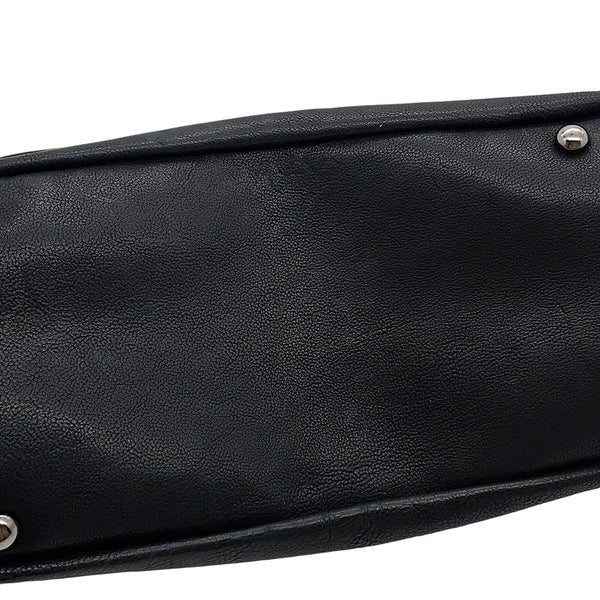 シャネル チェーンショルダーバッグ ココマーク デカココ レザー CHANEL バッグ 黒