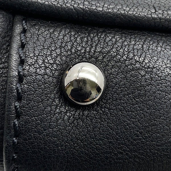 シャネル チェーンショルダーバッグ ココマーク デカココ レザー CHANEL バッグ 黒