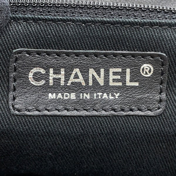 シャネル チェーンショルダーバッグ ココマーク デカココ レザー CHANEL バッグ 黒