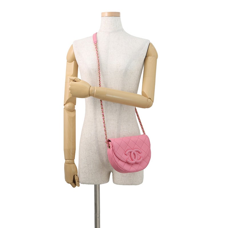 シャネル チェーンショルダーバッグ ミニ メッセンジャー ココマーク キャビアスキン AP0945 CHANEL