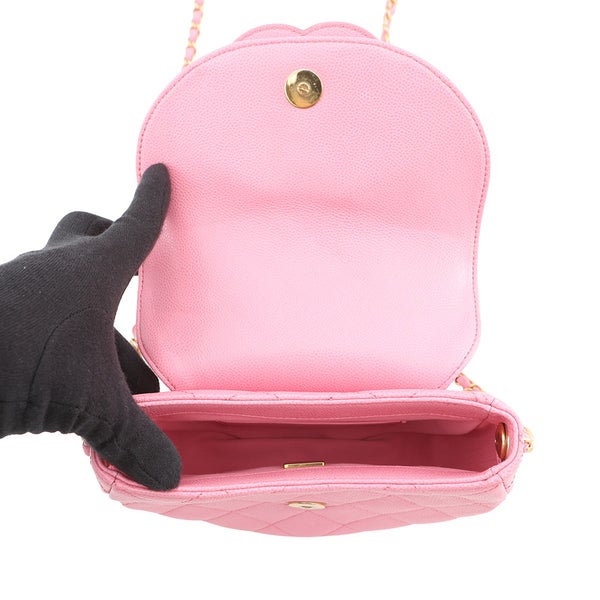 シャネル チェーンショルダーバッグ ミニ メッセンジャー ココマーク キャビアスキン AP0945 CHANEL