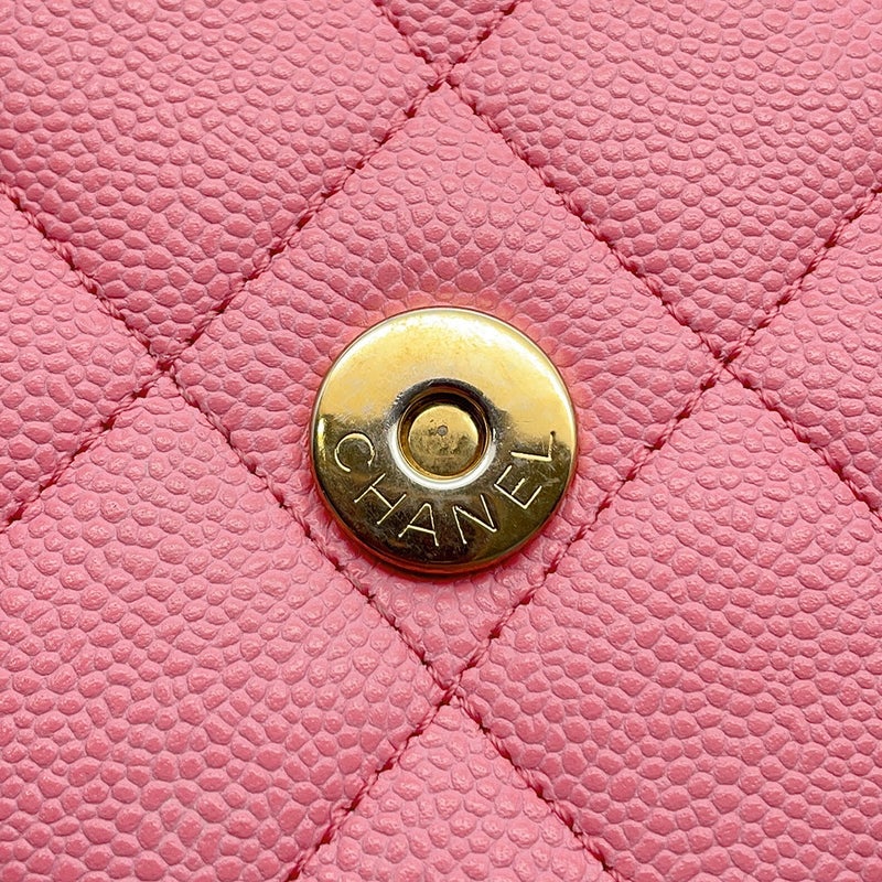 シャネル チェーンショルダーバッグ ミニ メッセンジャー ココマーク キャビアスキン AP0945 CHANEL