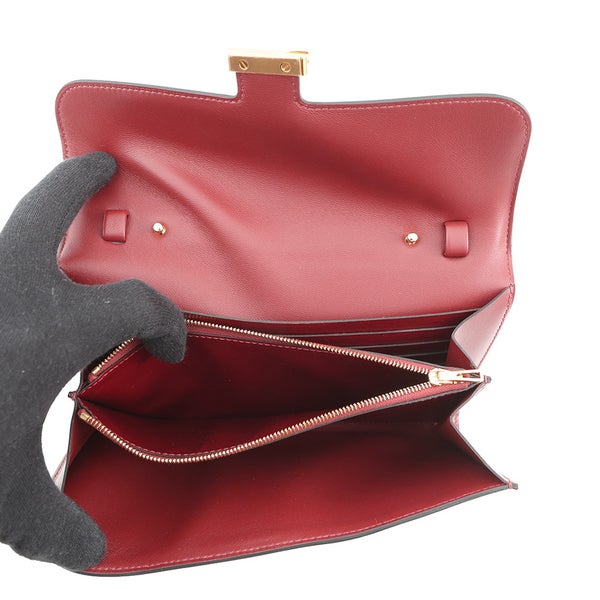 エルメス 長財布 コンスタンス トゥーゴー ロング ルージュアッシュ/ゴールド金具 ボックスカーフ K刻印 財布