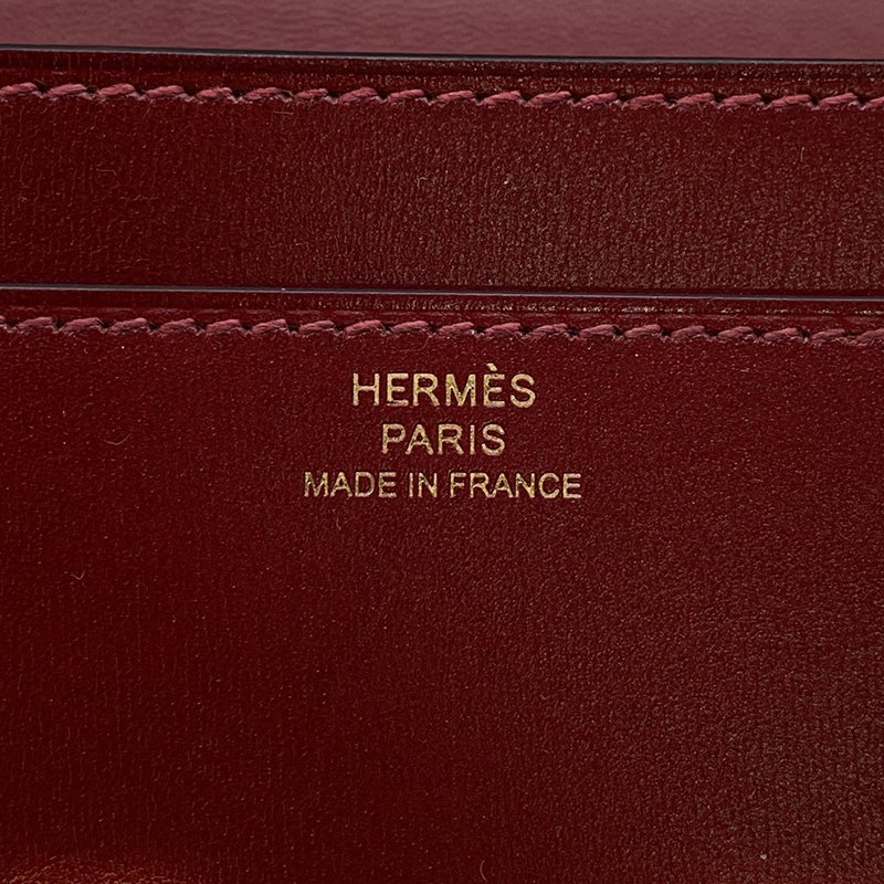 エルメス 長財布 コンスタンス トゥーゴー ロング ルージュアッシュ/ゴールド金具 ボックスカーフ K刻印 財布