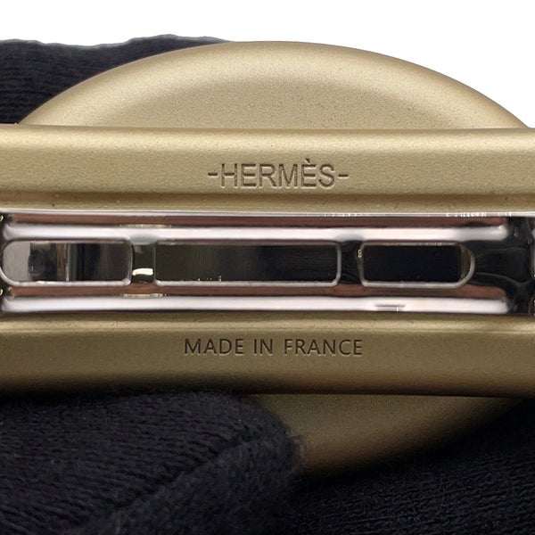エルメス バレッタ トリ・マイヨンPM シェーヌダンクル HERMES ヘアアクセサリー