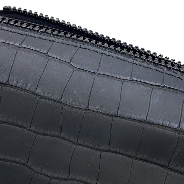 ルイヴィトン ハンドバッグ クロコダイル サイドトランクPM N85811 LOUIS VUITTON 2way 黒 ブラック