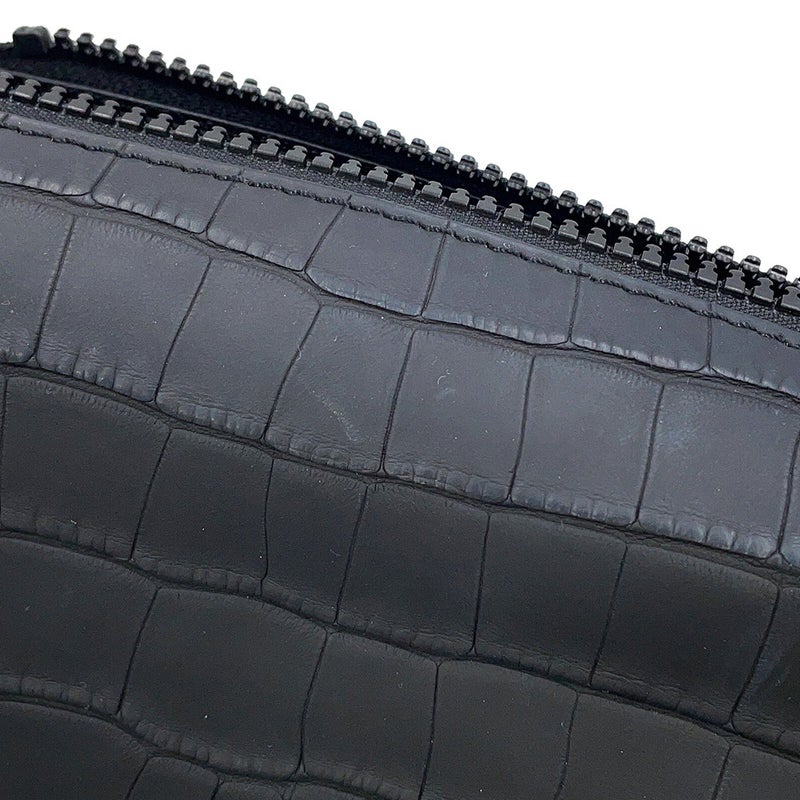 ルイヴィトン ハンドバッグ クロコダイル サイドトランクPM N85811 LOUIS VUITTON 2way 黒 ブラック