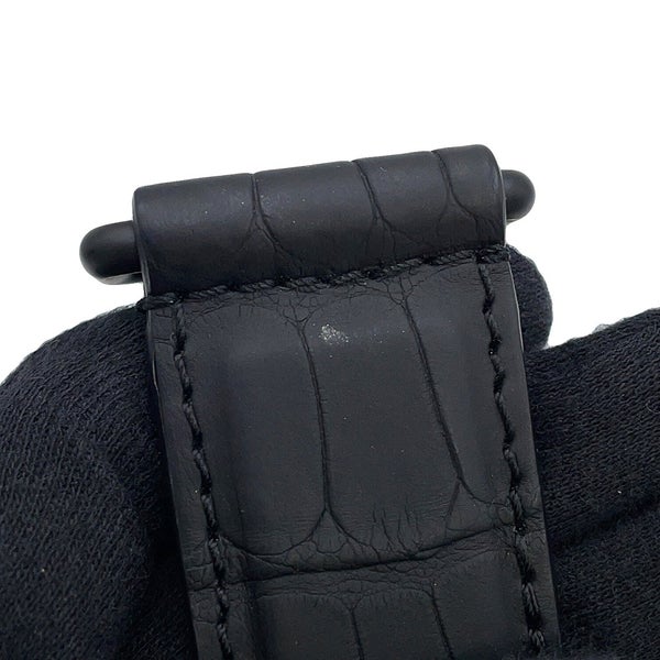 ルイヴィトン ハンドバッグ クロコダイル サイドトランクPM N85811 LOUIS VUITTON 2way 黒 ブラック