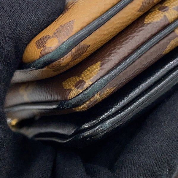 ルイヴィトン ショルダーバッグ モノグラム・リバース ラムスキン ポシェット・LV3 M45412 LOUIS VUITTON 黒 ブラック