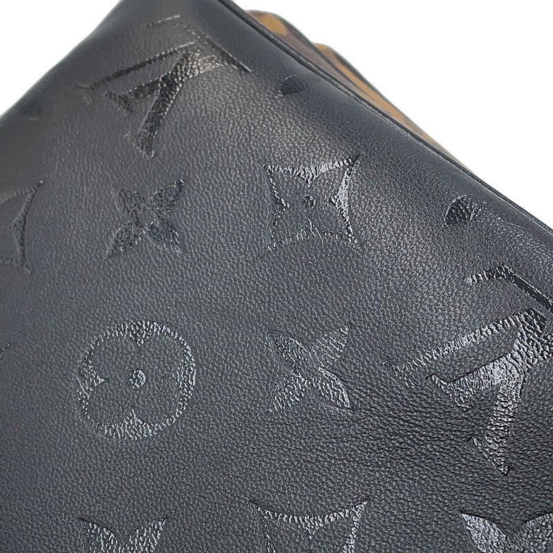 ルイヴィトン ショルダーバッグ モノグラム・リバース ラムスキン ポシェット・LV3 M45412 LOUIS VUITTON 黒 ブラック