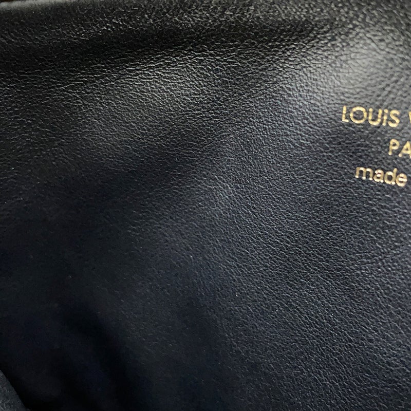 ルイヴィトン ショルダーバッグ モノグラム・リバース ラムスキン ポシェット・LV3 M45412 LOUIS VUITTON 黒 ブラック
