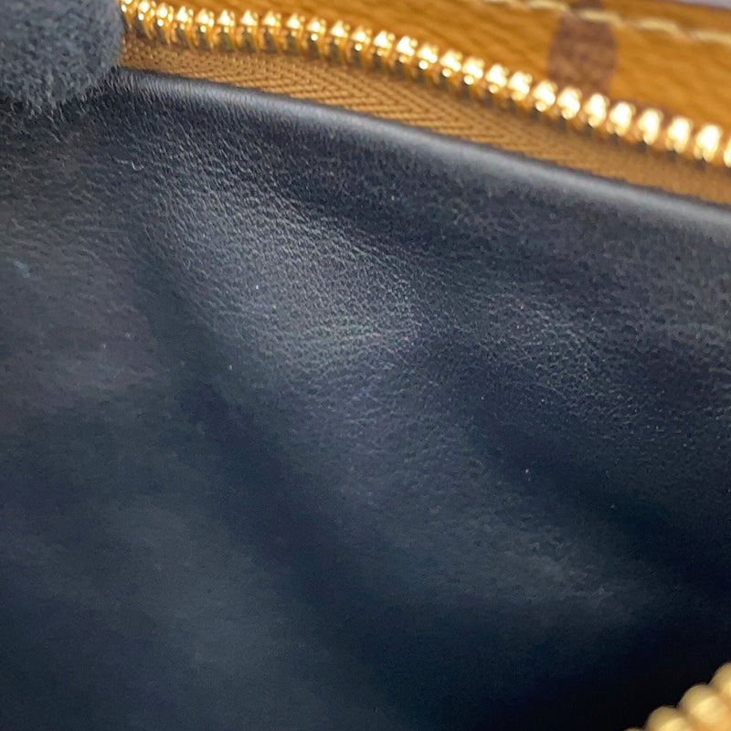 ルイヴィトン ショルダーバッグ モノグラム・リバース ラムスキン ポシェット・LV3 M45412 LOUIS VUITTON 黒 ブラック