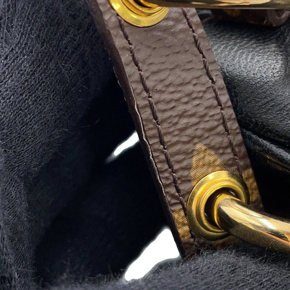 ルイヴィトン ショルダーバッグ モノグラム・リバース ラムスキン ポシェット・LV3 M45412 LOUIS VUITTON 黒 ブラック ルイヴィトン ショルダーバッグ モノグラム・リバース ラムスキン