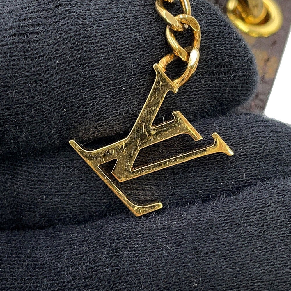 ルイヴィトン ショルダーバッグ モノグラム・リバース ラムスキン ポシェット・LV3 M45412 LOUIS VUITTON 黒 ブラック ルイヴィトン ショルダーバッグ モノグラム・リバース ラムスキン