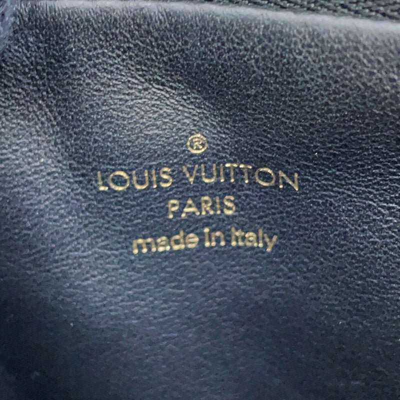 ルイヴィトン ショルダーバッグ モノグラム・リバース ラムスキン ポシェット・LV3 M45412 LOUIS VUITTON 黒 ブラック