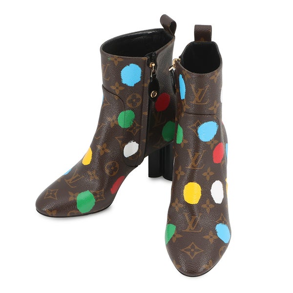ルイヴィトン ブーツ LV×YK シルエットライン アンクルブーツ レディースサイズ36 LOUIS VUITTON ショートブーツ