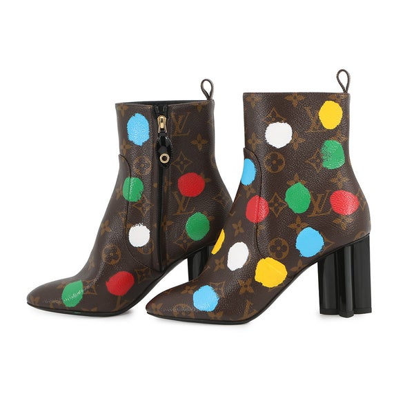 ルイヴィトン ブーツ LV×YK シルエットライン アンクルブーツ レディースサイズ36 LOUIS VUITTON ショートブーツ