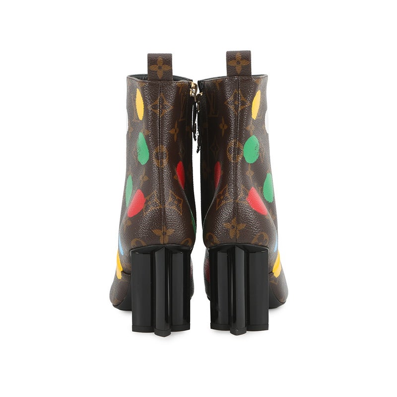 ルイヴィトン ブーツ LV×YK シルエットライン アンクルブーツ レディースサイズ36 LOUIS VUITTON ショートブーツ