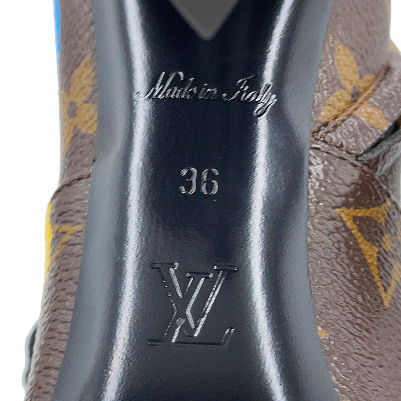 ルイヴィトン ブーツ LV×YK シルエットライン アンクルブーツ レディースサイズ36 LOUIS VUITTON ショートブーツ
