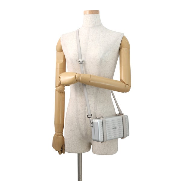 クリスチャン・ディオール ショルダーバッグ リモワコラボ パーソナルクラッチ アルミニウム 2DRCA295YWT 2way