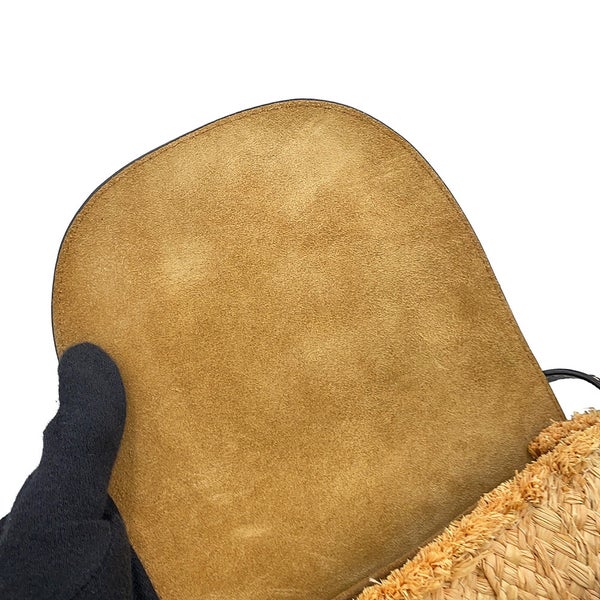 ロエベ ショルダーバッグ ゲート ミニ ラフィア レザー 329.13.U62 LOEWE 黒