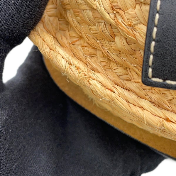 ロエベ ショルダーバッグ ゲート ミニ ラフィア レザー 329.13.U62 LOEWE 黒