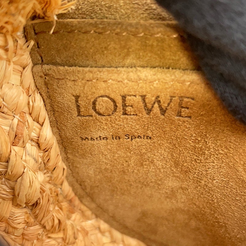 ロエベ ショルダーバッグ ゲート ミニ ラフィア レザー 329.13.U62 LOEWE 黒