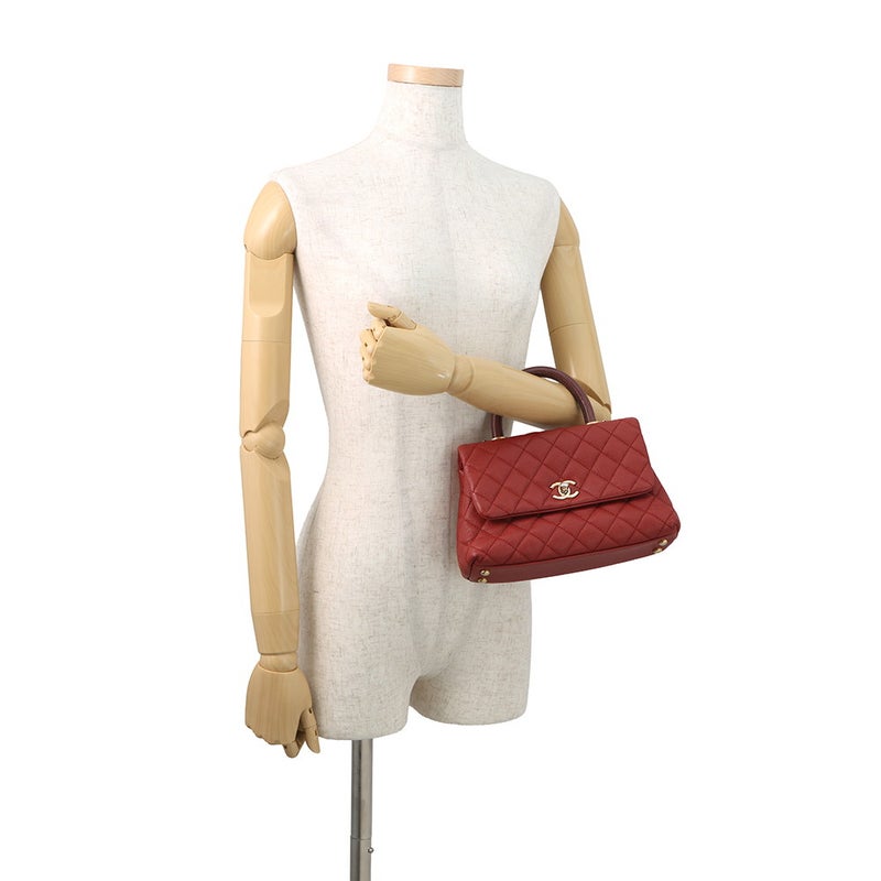 シャネル ハンドバッグ マトラッセ ココマーク ココハンドル リザード/キャビアスキン XS A92990 2wayショルダーバッグ