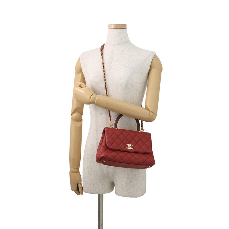 シャネル ハンドバッグ マトラッセ ココマーク ココハンドル リザード/キャビアスキン XS A92990 2wayショルダーバッグ