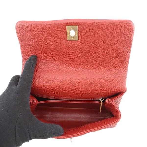 シャネル ハンドバッグ マトラッセ ココマーク ココハンドル リザード/キャビアスキン XS A92990 2wayショルダーバッグ