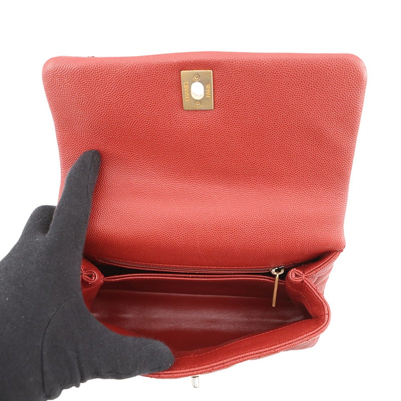 シャネル ハンドバッグ マトラッセ ココマーク ココハンドル リザード/キャビアスキン XS A92990 2wayショルダーバッグ