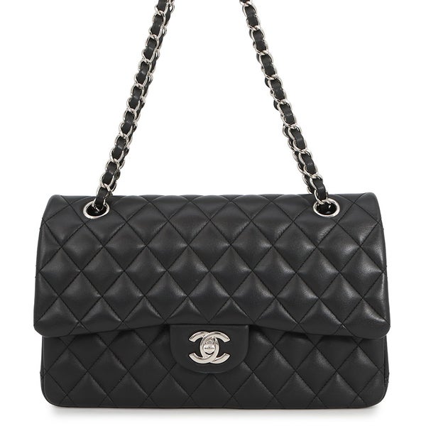 シャネル チェーンショルダーバッグ マトラッセ25 ココマーク ラムスキン ダブルチェーン A01112 CHANEL