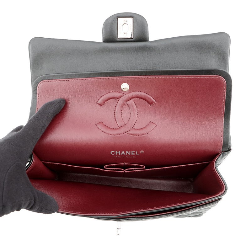 シャネル チェーンショルダーバッグ マトラッセ25 ココマーク ラムスキン ダブルチェーン A01112 CHANEL