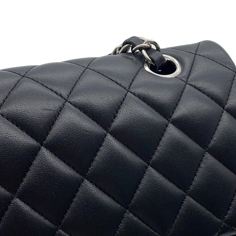 シャネル チェーンショルダーバッグ マトラッセ25 ココマーク ラムスキン ダブルチェーン A01112 CHANEL