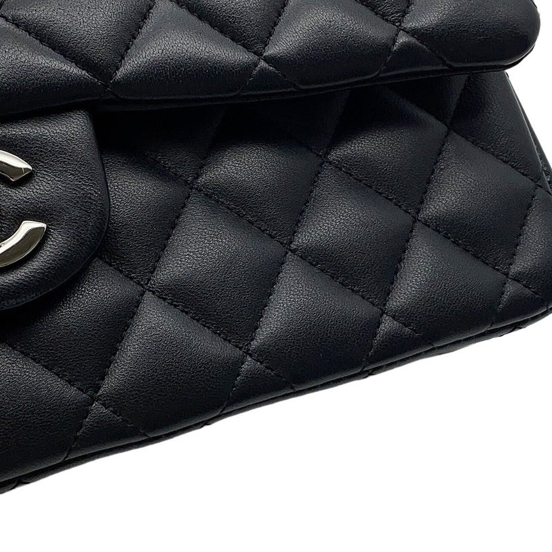 シャネル チェーンショルダーバッグ マトラッセ25 ココマーク ラムスキン ダブルチェーン A01112 CHANEL