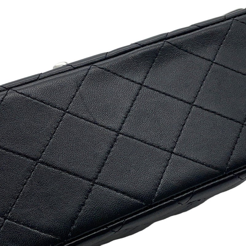 シャネル チェーンショルダーバッグ マトラッセ25 ココマーク ラムスキン ダブルチェーン A01112 CHANEL