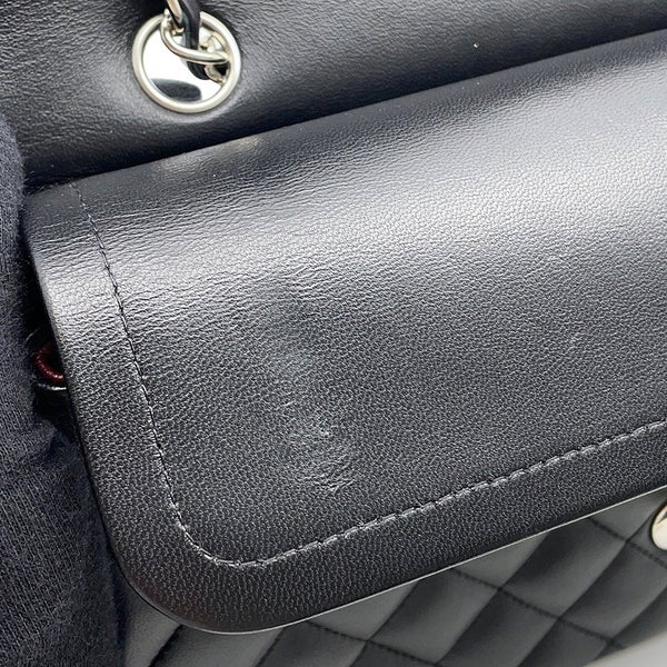 シャネル チェーンショルダーバッグ マトラッセ25 ココマーク ラムスキン ダブルチェーン A01112 CHANEL