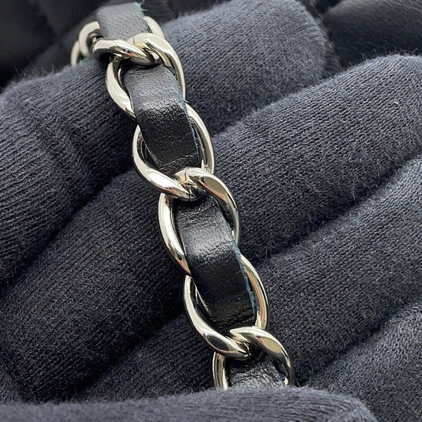 シャネル チェーンショルダーバッグ マトラッセ25 ココマーク ラムスキン ダブルチェーン A01112 CHANEL