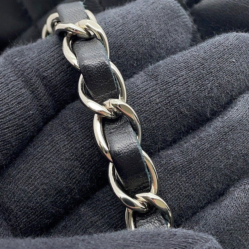 シャネル チェーンショルダーバッグ マトラッセ25 ココマーク ラムスキン ダブルチェーン A01112 CHANEL