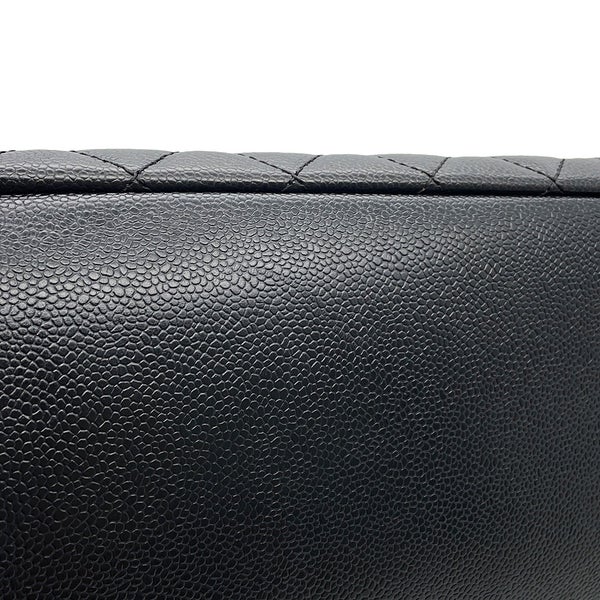 シャネル チェーントートバッグ ココマーク マトラッセ GST キャビアスキン A50995 CHANEL ショルダーバッグ 黒