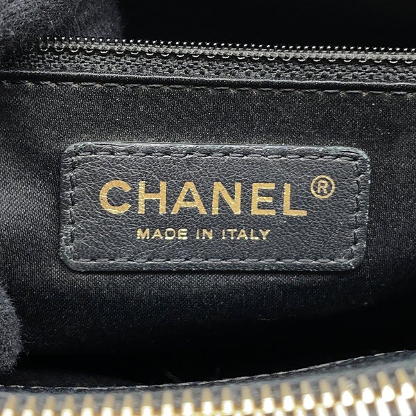 シャネル チェーントートバッグ ココマーク マトラッセ GST キャビアスキン A50995 CHANEL ショルダーバッグ 黒