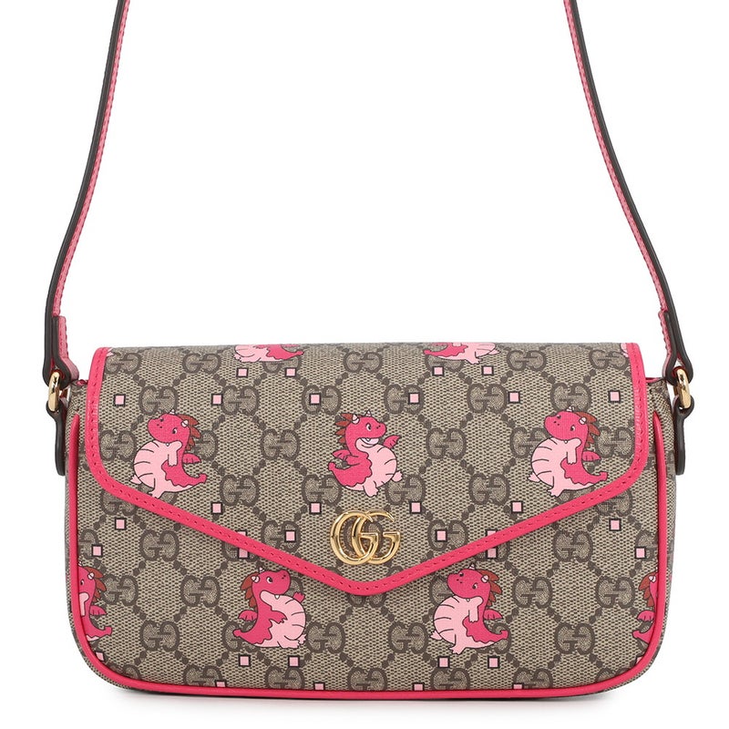 グッチ ショルダーバッグ GGスプリーム/レザー ドラゴン 774371 GUCCI バッグ 斜め掛け クロスボディ 龍