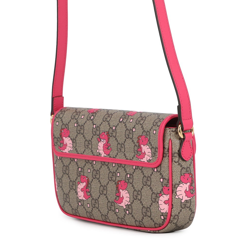 グッチ ショルダーバッグ GGスプリーム/レザー ドラゴン 774371 GUCCI バッグ 斜め掛け クロスボディ 龍 グッチ ショルダーバッグ GGスプリーム/レザー ドラゴン 774371 GUCCI